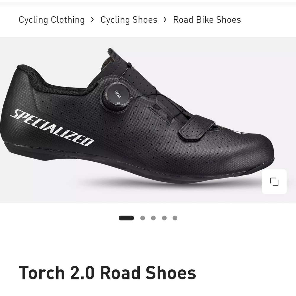 Specialized Torch 2.0 Black Road Bike Shoes